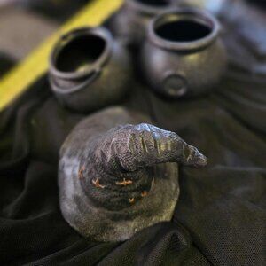 Witchy Craft Decor Bundle - Cauldrons & Mini Witch Hat